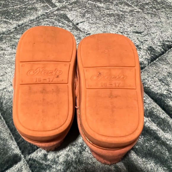 MARIO pink baby girl slippers /size 16-17 - Picture 8 of 9